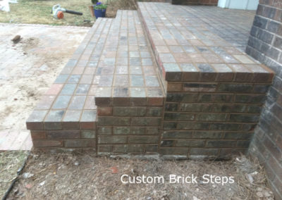 Custom brick steps installed by Browder-Hite