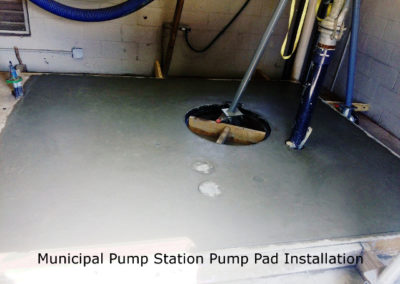 Municipal pump station pad installation by Browder-Hite