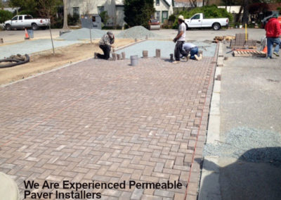 Permeable paver installation by Browder-Hite