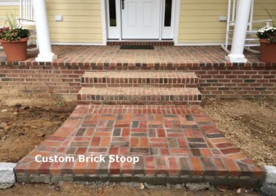Custom brick stoop by Browder-Hite