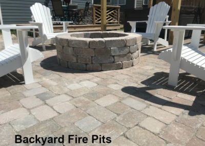 Backyard fire pits by Browder-Hite